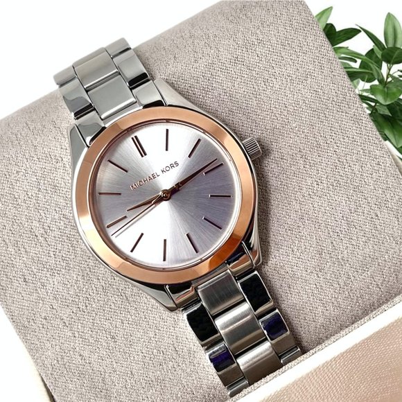 NWT MICHAEL KORS Women\'s Mini Slim Runway Three-Hand MK3514 Watch main image 7